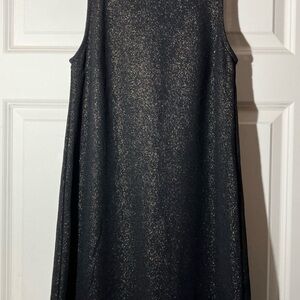 Ginger G Sparkling Black and Gold Mini Dress